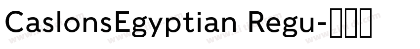 CaslonsEgyptian Regu字体转换 CaslonsEgyptian Regu字体转换